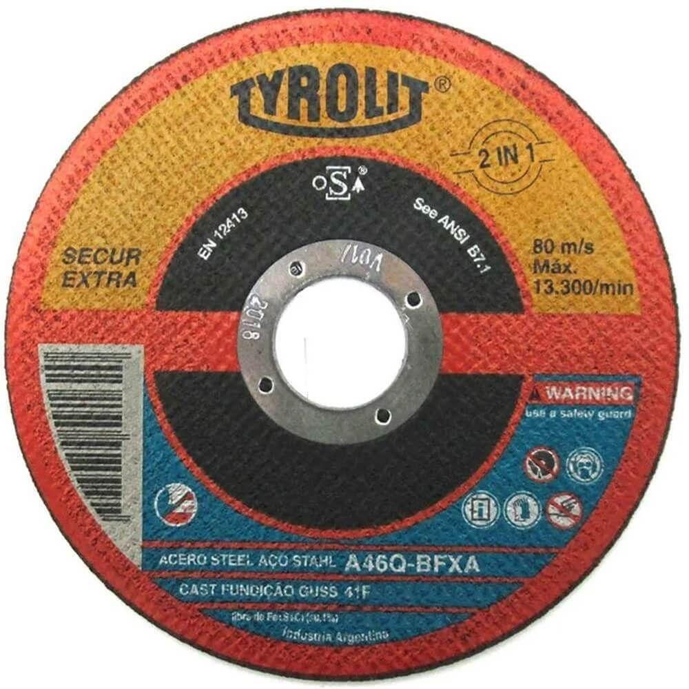 Disco De Corte Super Fino 2 Em 1 114 X 1,6 X 22,2 Mm - 557558 - Tyrolit - 1