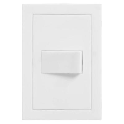 Conjunto 4x2 Com Interruptor Simples Cinza Fosco - Ekc-30000-1 - Dicompel