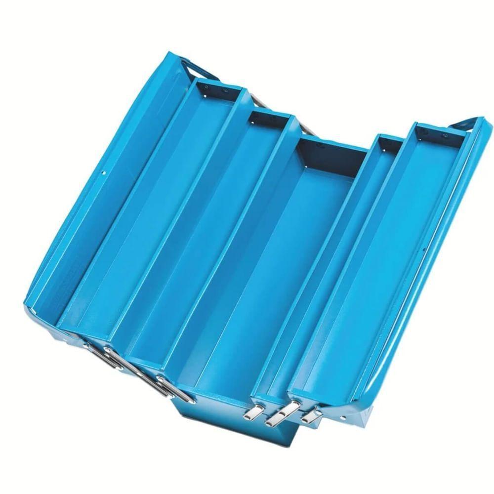 Caixa Metálica Para Ferramentas Com 5 Gavetas Azul - 43800005 - Tramontina - 2