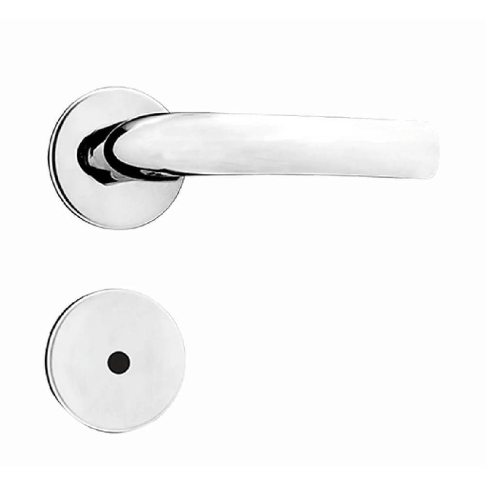 Conjunto De Fechadura 1400 Para Banheiro Viena Roseta Cromada 1420-27rc - 94357 - Silvana - 1