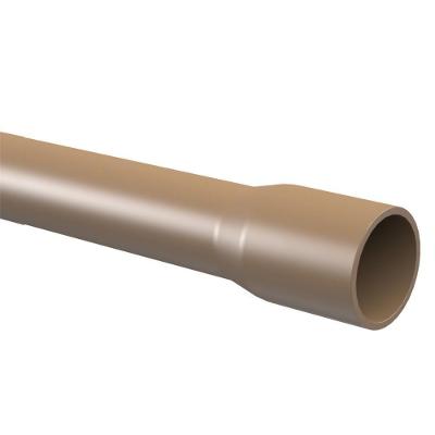 Tubo De Pvc Marrom Soldável Marrom 1.1-2"" 50mm 6 Metros - 10.12.050.0 - Tigre Tubo Soldavel 50mmx6m Marrom