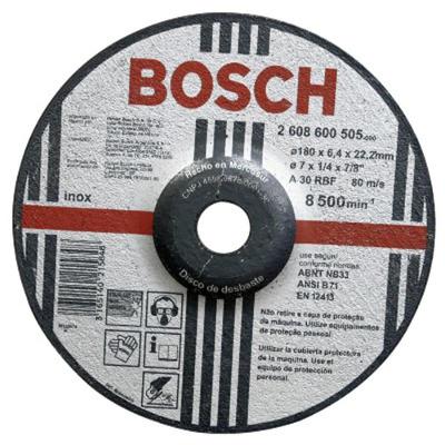 Disco De Desbaste Para Inox A30 7x1-4x7-8 - 26086.005.05 - Bosch Disco Desb.p-inox 7x1-4x7-8 A30 Bosch 2608600505