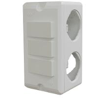 Conjunto Com 3 Interruptores Simples Poliwetzel Pvc - E017212042 - Wetzel - 1