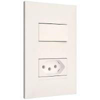 Interruptor Paralelo E Tomada 2p+t De 10 Ampères 4x2 Branca - 615078bc - Pial Plus - 2