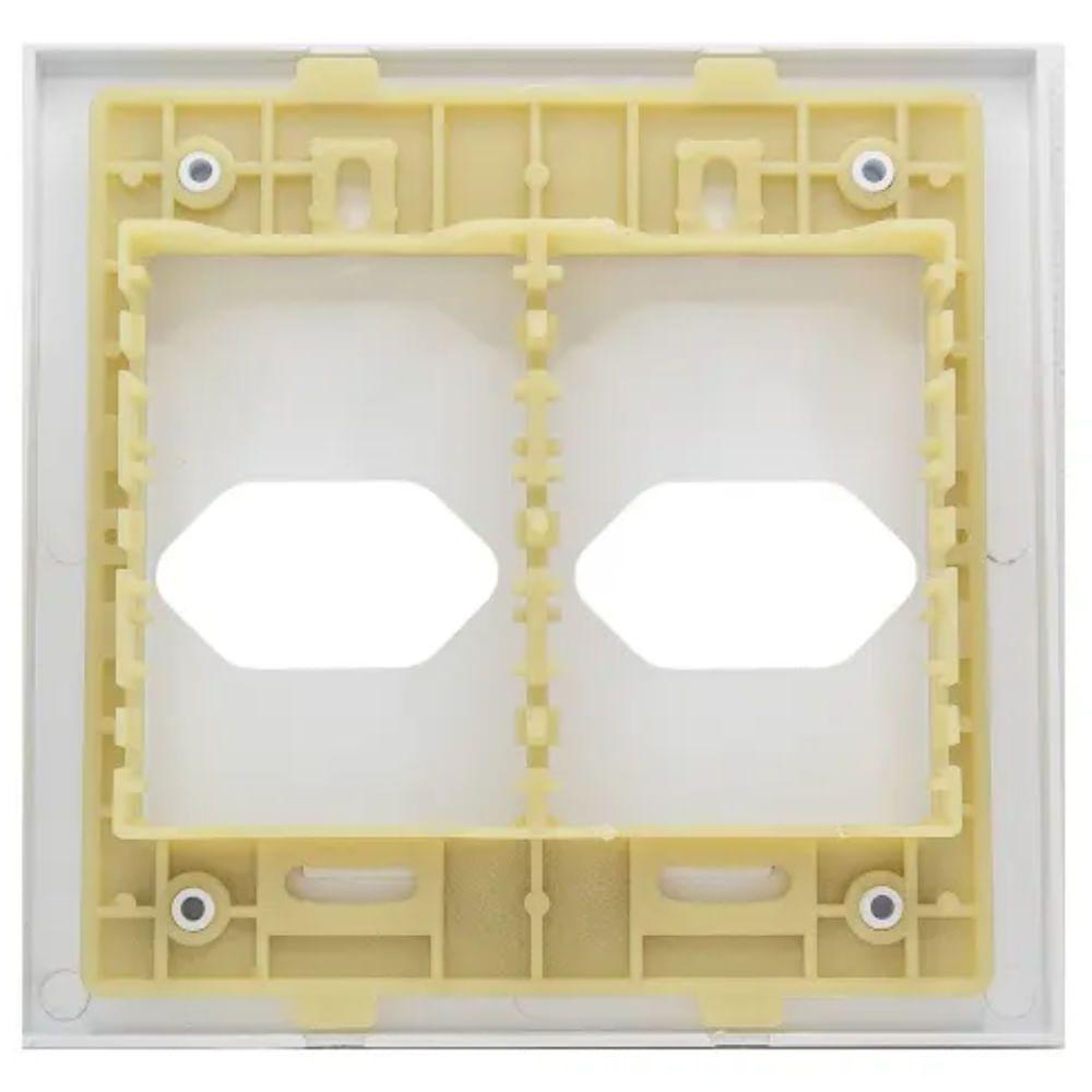 Placa 2 Tomadas 4x4 Com Suporte - Rvb-1300-58 - Ravenna - 2
