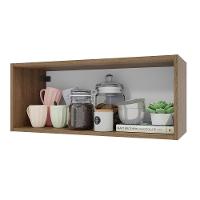 Armário Aéreo 80 Cm Nicho Aberto Para Cozinhas Lux, Glamy, Agata, Stella Rustic Madesa Rustic Rustic - 2