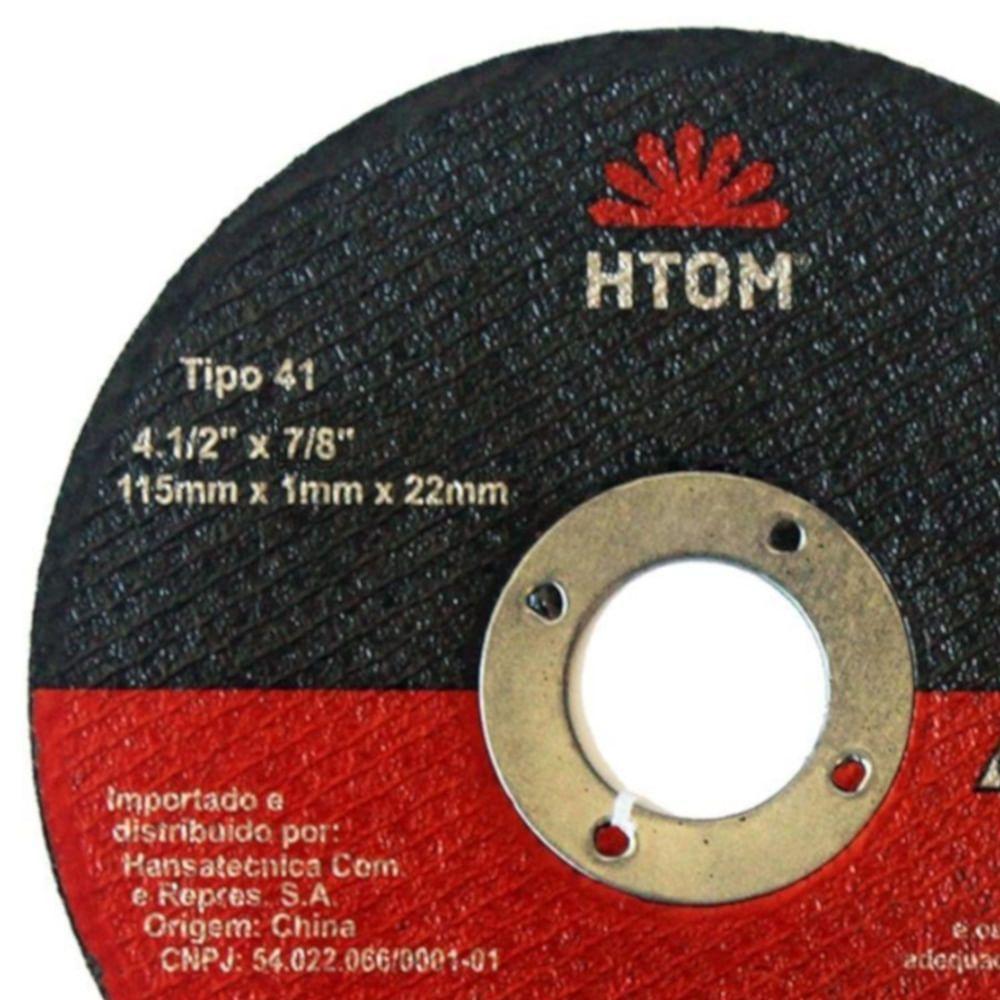 Disco De Corte Inox 4.1-2"" X 7-8"" - 40563 - Htom Disco De Corte Inox 4.1-2" X 1" X 7-8" - 40563 - Htom - 2