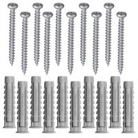 Cartela Com Buchas De Nylon Sx 6x30mm E Parafusos Cabeça Panela Com 10 Peças - 600221 - Fischer - 1