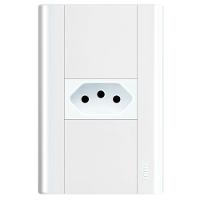 Conjunto Tomada 2p+t 10a 250 Volts Modulare - 1429 - Fame Tomada 10a C- Placa Modul. 1429 Fame - 1