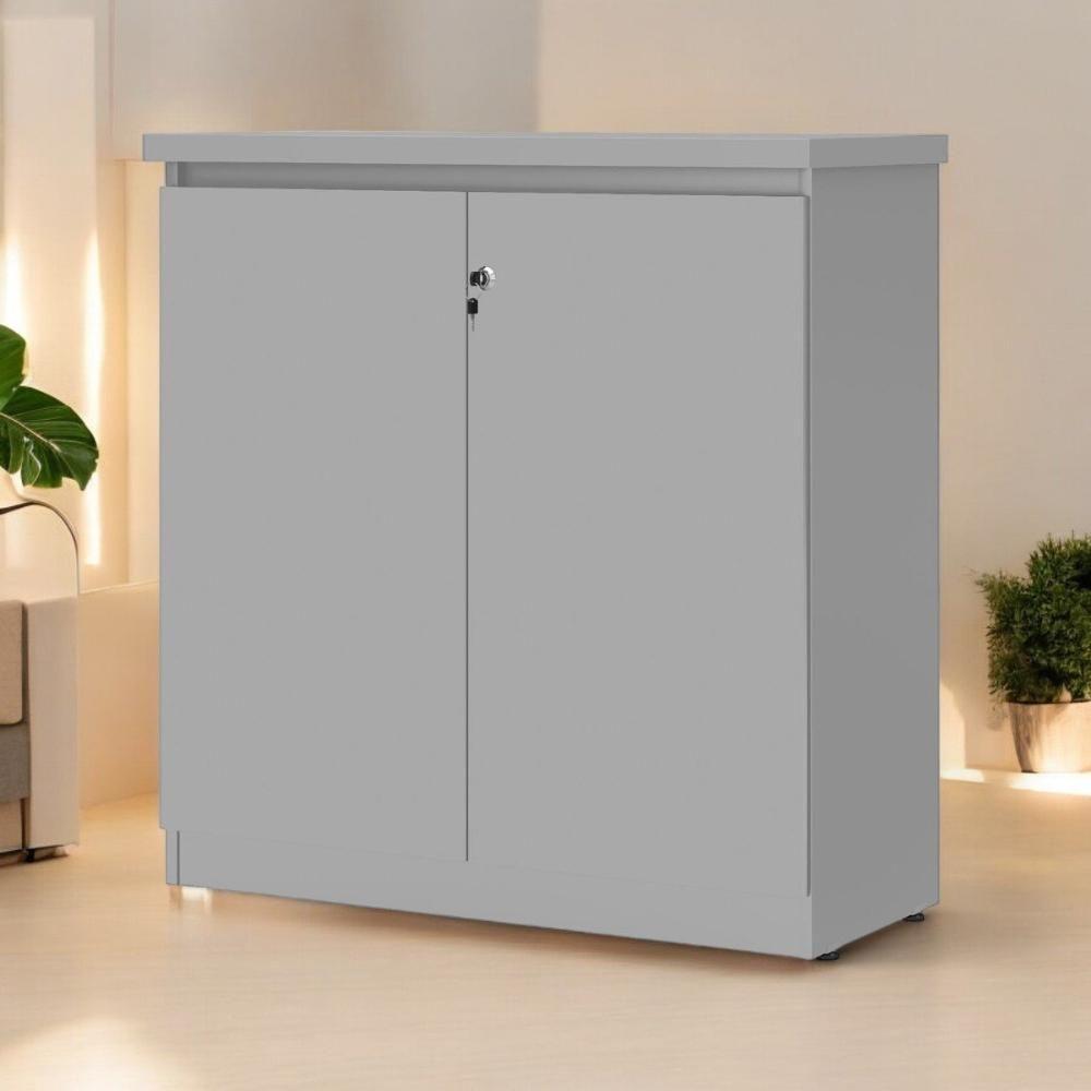 Armário Balcão 02 Portas Doubler Cinza - 1