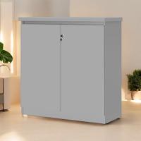 Armário Balcão 02 Portas Doubler Cinza - 1