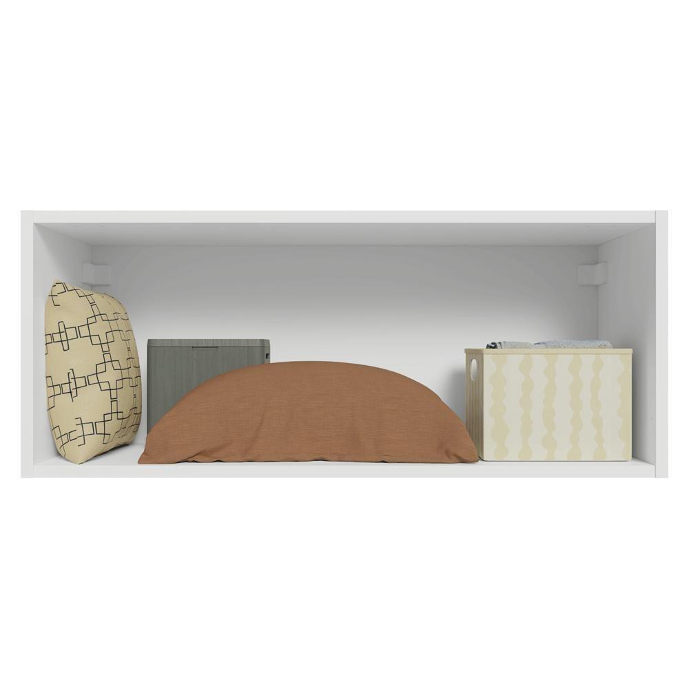 Armário Aéreo Para Quarto 80 Cm 1 Porta Basculante Branco Neo Madesa - 4