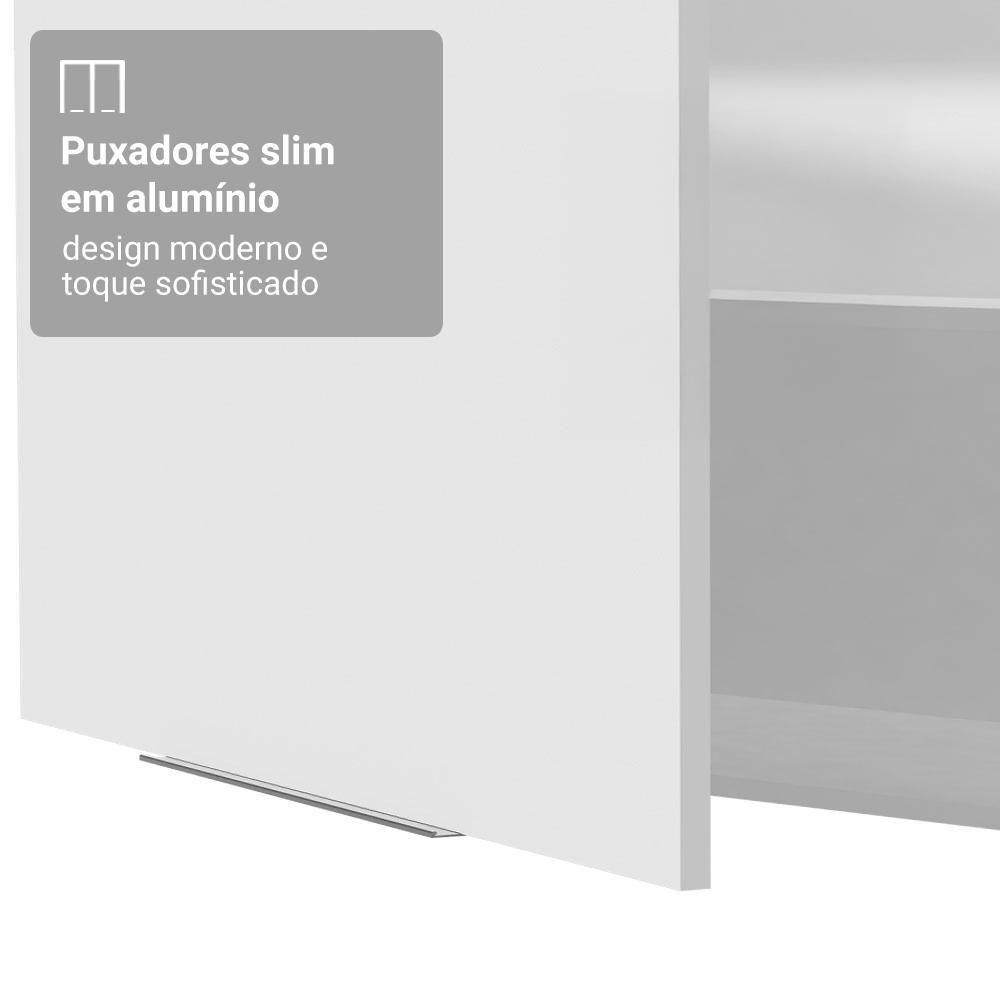 Armário Aéreo Para Quarto 70 Cm 1 Porta Basculante Branco Neo Madesa - 5