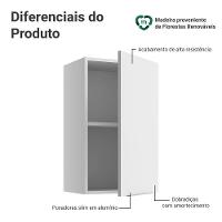 Armário Aéreo Para Quarto 40 Cm 1 Porta Branco Neo Madesa - 3