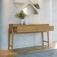 Aparador Buffet Rennes Com 2 Gavetas E Pés De Madeira Maciça Hanover - 5