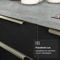 Armário De Cozinha Completa 270cm Branco/preto Lux Madesa 04 - 6