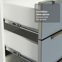Armário De Cozinha Completa 270cm Branco/cinza Lux Madesa 04 - 7