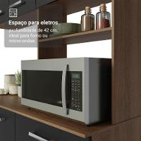 Armário De Cozinha Compacta 196cm Rustic-preto Aura Madesa 01 - 7