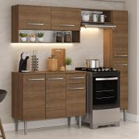 Armário De Cozinha Completa 197 Cm Rustic Emilly Madesa 01 - 1