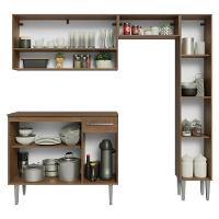 Armário De Cozinha Completa 197 Cm Rustic Emilly Madesa 01 - 5