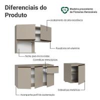 Armário De Cozinha Compacta 180 Cm Suspensa Crema Nice Madesa 03