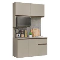 Armário De Cozinha Compacta 120 Cm Suspensa Crema Nice Madesa 06 - 2