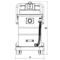 Aspirador Pó Sólidos Líquidos 220 V 1400 W Tanque Aço Inox Capacidade 50 Litros Tramontina Pro Tramontina - 2