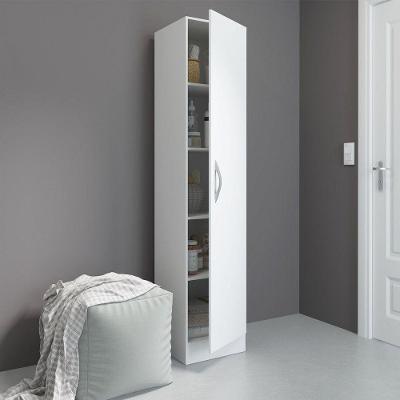 Armário Para Lavanderia 1 Porta 39x182cm Mdp Menu Móveis Branco