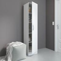 Armário Para Lavanderia 1 Porta 39x182cm Mdp Menu Móveis Branco - 1