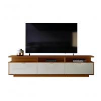 Bancada Marrocos Com 3 Portas Suporte Para Tvs Até 75 - Jequitiba-off White Perolizado - 3