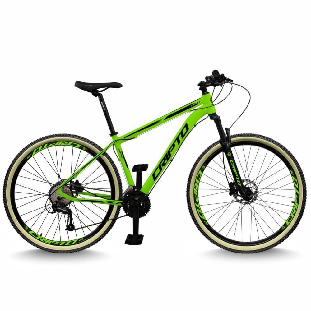 Bicicleta Aro 29 Cripto 24 Marchas Freios Disco E Suspensão Pneu Bege - 19 - 1