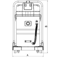 Aspirador Pó Sólidos Líquidos 220 V 2400 W Tanque Aço Inox Capacidade 80 Litros Tramontina Pro Tramontina - 4