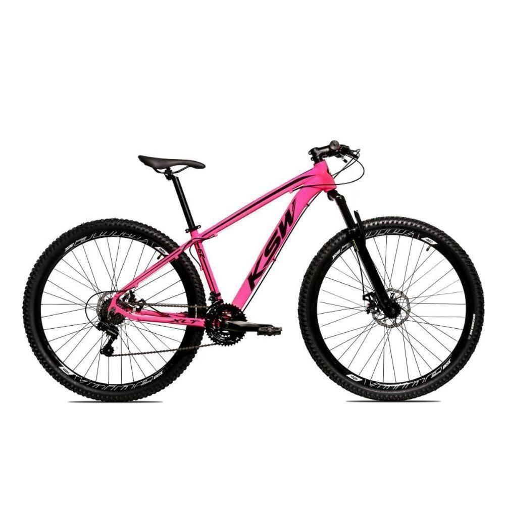 Bicicleta Aro 29 Ksw 27v Alivio, Freio Hidraulico, Trava E K7 - 17 Rosa-preto - 1