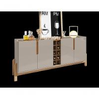 Buffet 4 Portas C- Prateleiras Luna 1,90 Off-white-cedro