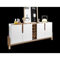 Buffet 4 Portas C- Prateleiras Luna 1,90 Branco-cedro - 2