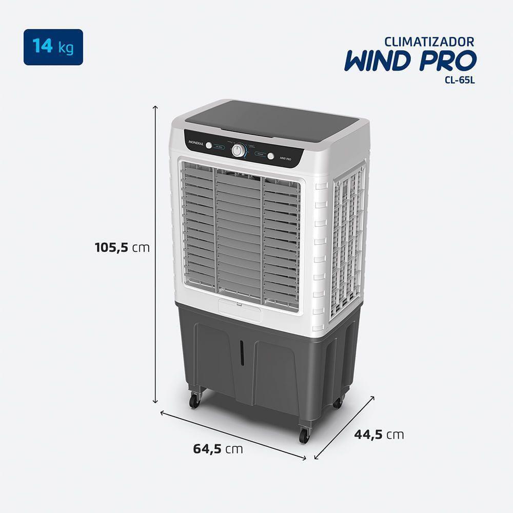 Climatizador Wind Pro Mondial Branco/cinza 260W CL-65L 220V - 7