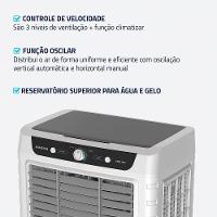 Climatizador Wind Pro Mondial Branco/cinza 260W CL-65L 220V
