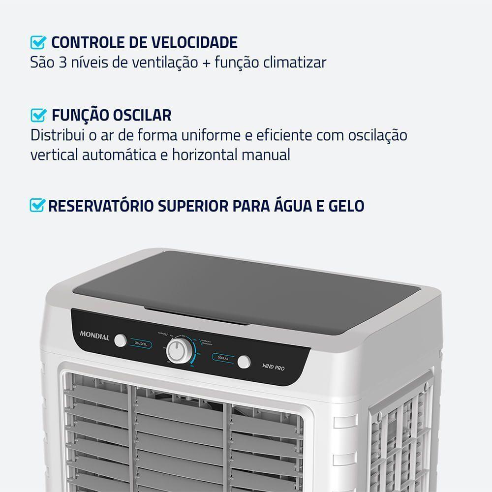 Climatizador Wind Pro Mondial 230W CL-45L 220V - 4