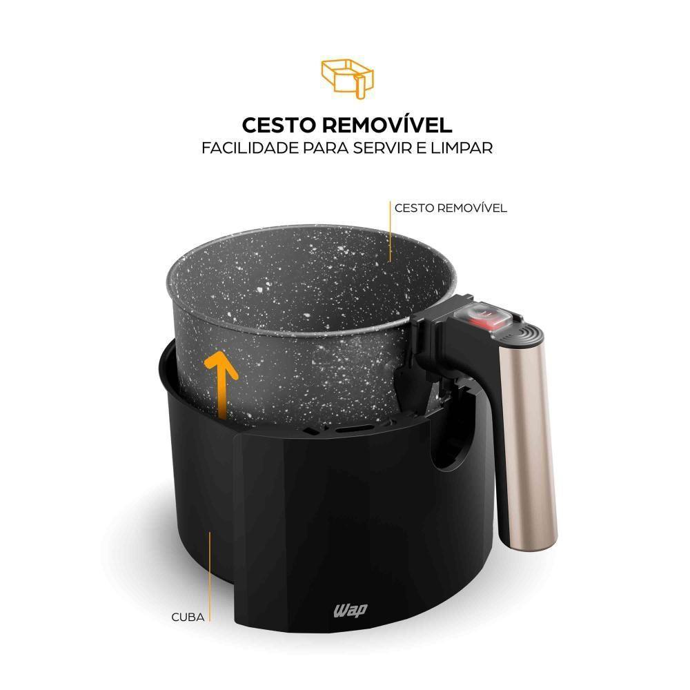 Fritadeira Elétrica WAP Air Fryer Grand Family 5L 220V - 10