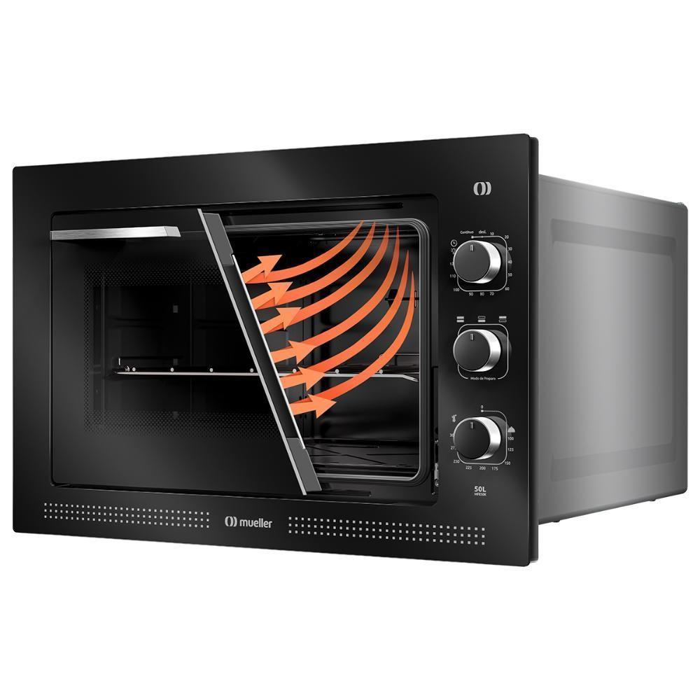 Forno Elétrico De Embutir Mueller Preto 50 Litros MFE50K 110V - 6