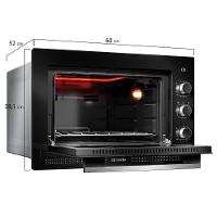 Forno Elétrico De Embutir Mueller Preto 50 Litros MFE50K 110V - 8