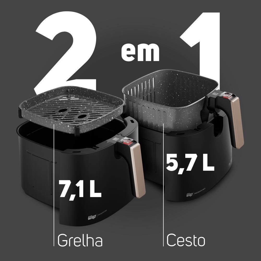 Fritadeira Elétrica WAP Air Fryer Mega Family 7,1L 220V - 4