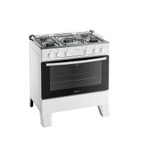Fogão 5 Bocas Com Mesa Inox Milão Plus 300001772 Atlas Branco Bivolt - 2