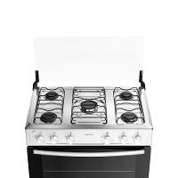 Fogão 5 Bocas Com Mesa Inox Milão Plus 300001772 Atlas Branco Bivolt - 3