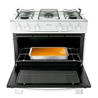 Fogão 5 Bocas Com Mesa Inox Milão Plus 300001772 Atlas Branco Bivolt - 8