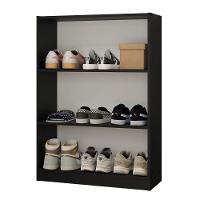 Estante Sapateira 3 Prateleiras Sem Portas Preto Madesa - 2