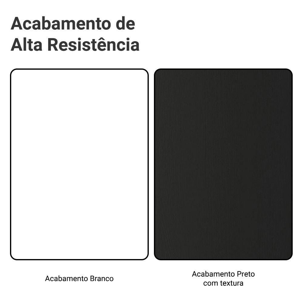 Guarda-roupa Casal Com Pés 6 Portas Batentes Com Espelho Branco-preto-preto Netuno Madesa - 10