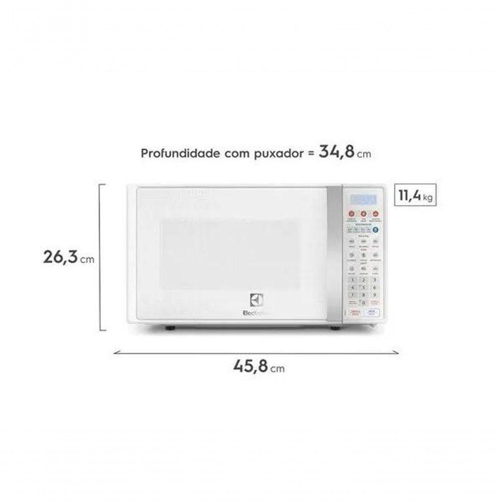 Micro-ondas Electrolux 20L Branco Com Função Tira Odor E Descongelar MTO30 Branco 110V - 4