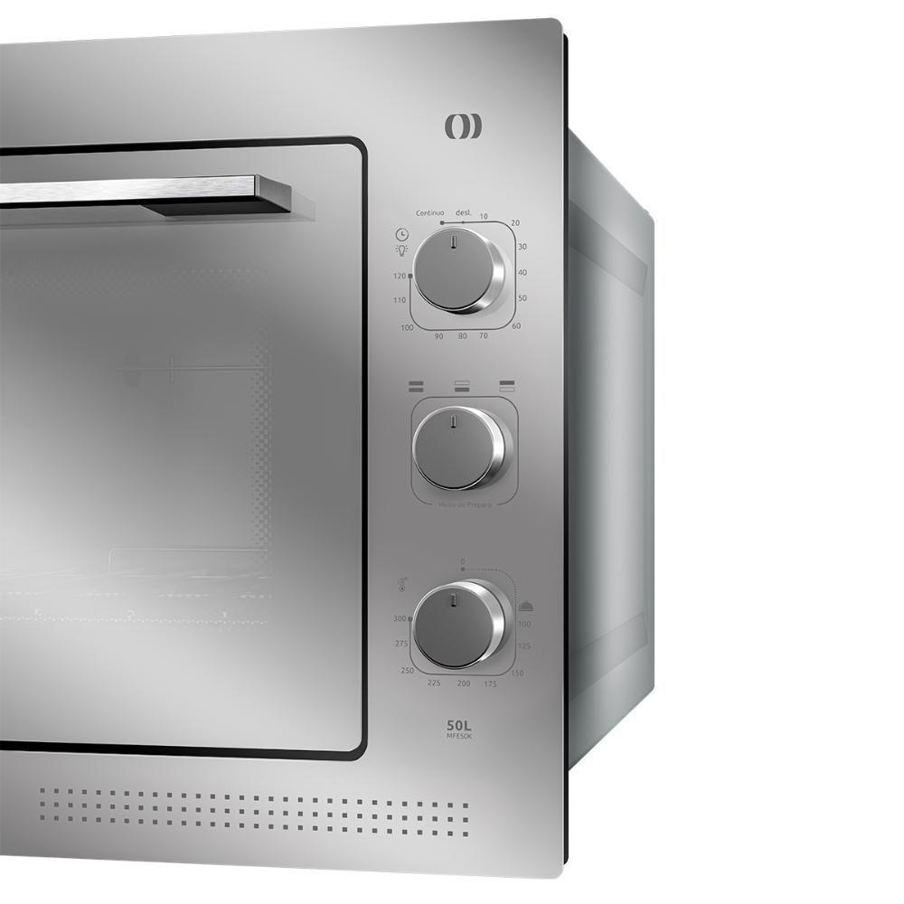 Forno Elétrico De Embutir Mueller Espelhado 50 Litros MFE50K 220V - 4