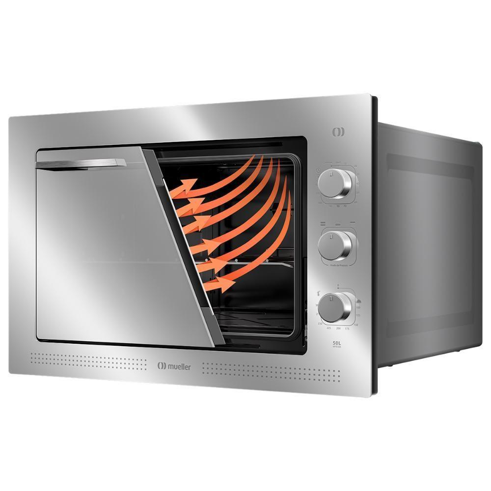 Forno Elétrico De Embutir Mueller Espelhado 50 Litros MFE50K 220V - 5
